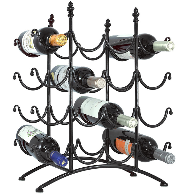 Metal wire glass wine holder