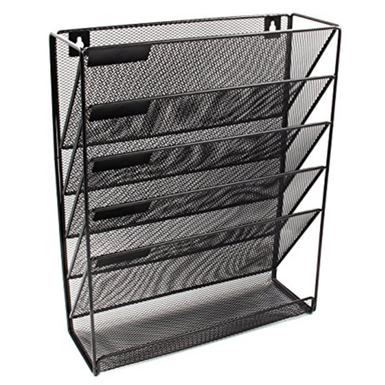 Wall Mount Metal File Organizer Rack