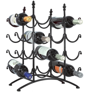 Metal wire glass wine holder