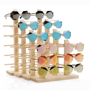 Wooden sunglass displayMST