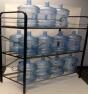 Water bottle storage rack